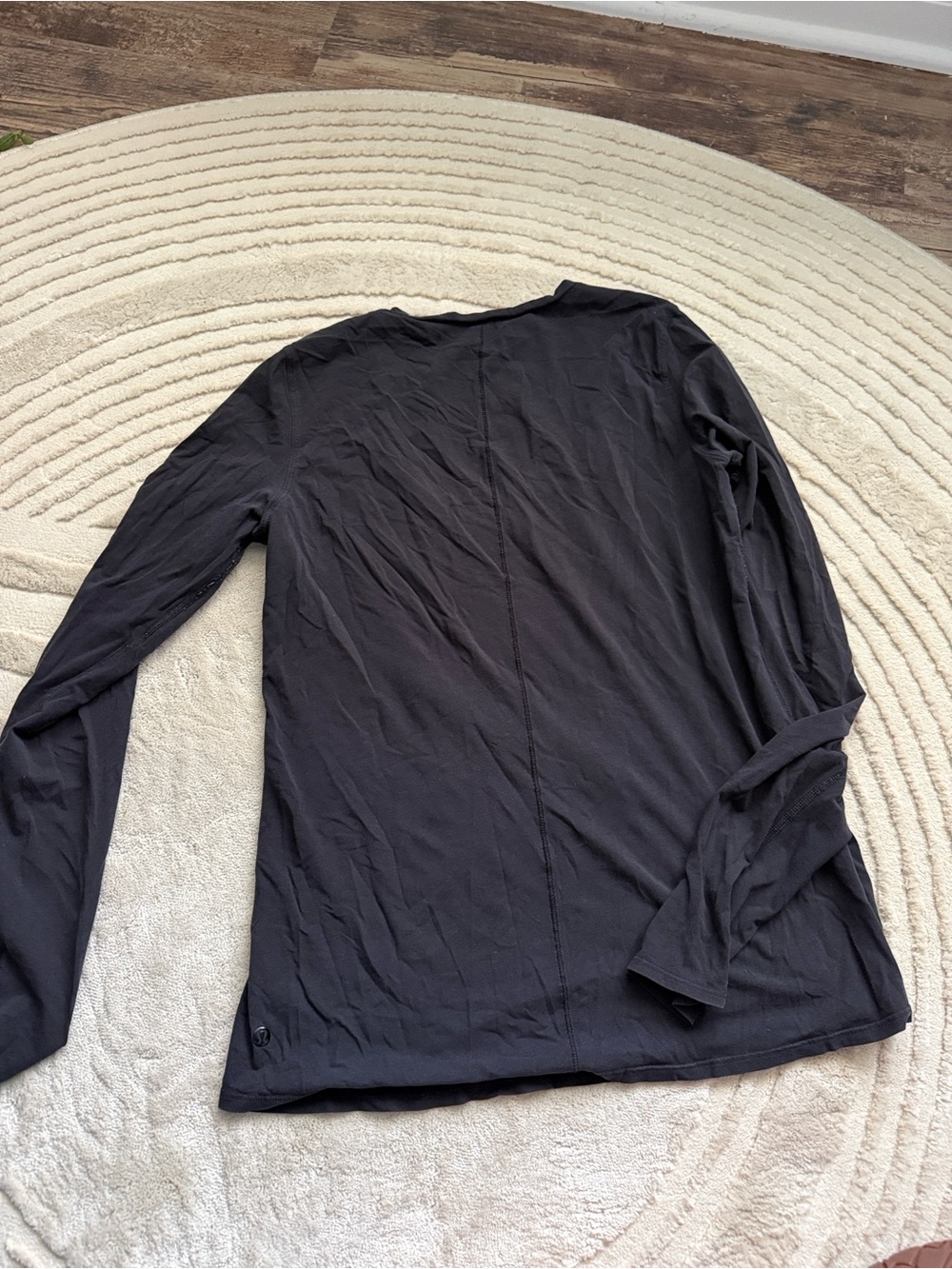 lululemon athletica Black Long Sleeve Scoop Neck Tee